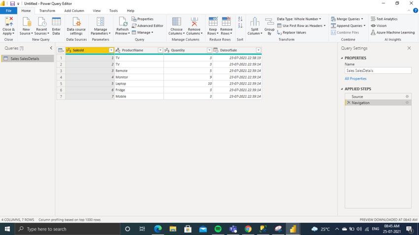 Power BI Basic Data Transformation Technique